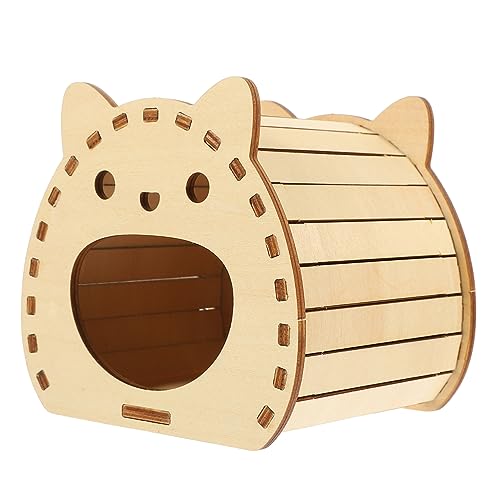 TOGEVAL Selbstbau Hamster Holzhaus Mit Leiter Unfertiger Hamster Versteck Für Kleine Haustiere Gemütlicher Rückzugsort Dekorativ Und Funktional TOGEVAL Selbstbau Hamster Holzhaus Mit Leiter Unfertiger Hamster Versteck Für Kleine Haustiere Gemütlicher Rückzugsort Dekorativ Und Funktional von TOGEVAL