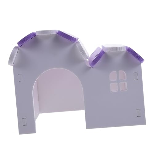 TOGEVAL Dekoratives PVC-Hamster-versteckkäfig-zubehör Hamster-versteckhaus Haustier-ruhehaus Haustier-schlafhaus Wellenförmiges Zuhause von TOGEVAL