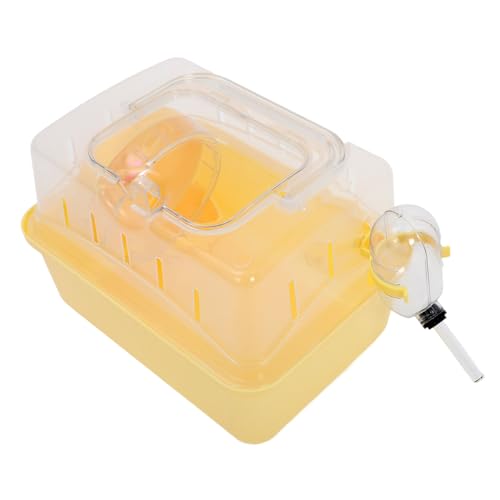TOGEVAL Hamsterkäfig mit Design Tragbare Transportbox für Hamster Atmungsaktive Reisebox mit Griff für Kleine Haustiere TOGEVAL Hamsterkäfig mit Design Tragbare Transportbox für Hamster Atmungsaktive Reisebox mit Griff für Kleine Haustiere von TOGEVAL