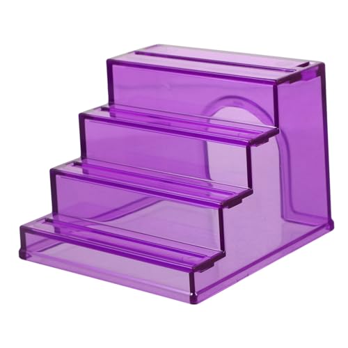 TOGEVAL Hamster Spielzeug Transparente Acrylleiter Für Kleintiere Mehrfunktionsfähige Kletterleiter Für Hamster Chinchillas Und Andere Haustiere Platzsparend Und Einfach Zu Reinigen von TOGEVAL