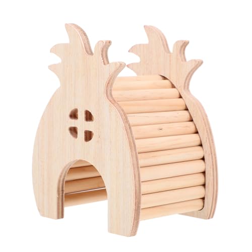 TOGEVAL Hamsterversteck Hamster Brücke Spielzeug Mini-Spielzeug Kleintierversteckhütte Zwergenversteck Hamster Nach Hause Lebewesen Badehaus Hamster Lebensraum Nest Hölzern TOGEVAL Hamsterversteck Hamster Brücke Spielzeug Mini-Spielzeug Kleintierversteckhütte Zwergenversteck Hamster Nach Hause Lebewesen Badehaus Hamster Lebensraum Nest Hölzern von TOGEVAL