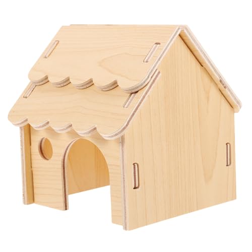 TOGEVAL Meerschweinchen-holzhütte Hamster-versteck Lebensraum Rattenhaus Holzversteck Haustier-versteck Entzückendes Holzkäfig-Spielzeug TOGEVAL Meerschweinchen-holzhütte Hamster-versteck Lebensraum Rattenhaus Holzversteck Haustier-versteck Entzückendes Holzkäfig-Spielzeug von TOGEVAL