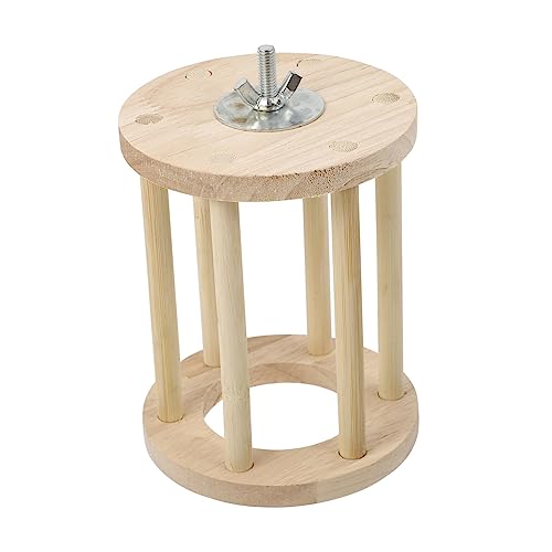 TOGEVAL Hasenfutterautomat Heuraufe Kaninchen-Set Heuspender Haustiergestell Kaninchen-Heufutterautomat mit Kette Holzkaninchenbehälter TOGEVAL Hasenfutterautomat Heuraufe Kaninchen-Set Heuspender Haustiergestell Kaninchen-Heufutterautomat mit Kette Holzkaninchenbehälter von TOGEVAL