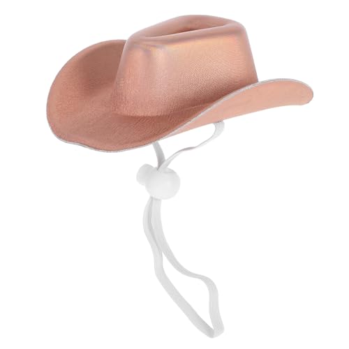 TOGEVAL Hund Hut Western Cowboy Style Cap Für Haustiere Mit Glänzendem Design Und Farbakzenten Für Cosplay Und Partys TOGEVAL Hund Hut Western Cowboy Style Cap Für Haustiere Mit Glänzendem Design Und Farbakzenten Für Cosplay Und Partys von TOGEVAL