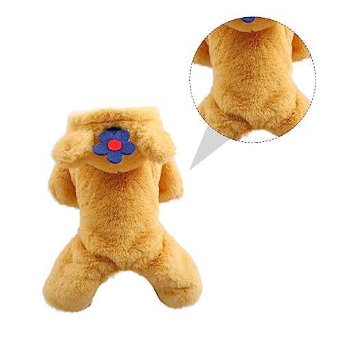 TOGEVAL Haustier Hund Kostü Welpen-Hoodie Hündchen-Katzen-Kostü Katze-Halloween-Outfit Welpenkleidung Haustierkleidung für Partys Katzenblumenkostü Haustier-Blumen-Cosplay-Outfits Vlies von TOGEVAL