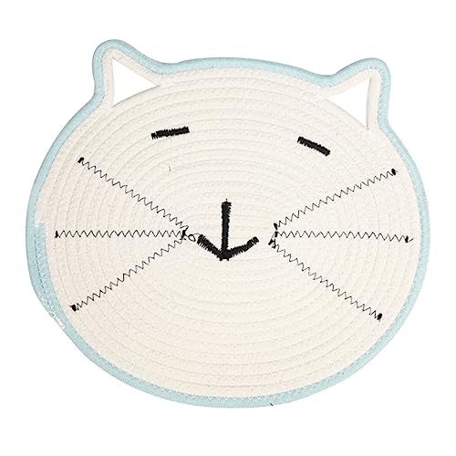 TOGEVAL Haustier Pfoten Pad Baumwolle Katzenmatte Kratzbrett Kätzchen Kratzmatte Katzen Schleifmatte Haustier Schlafmatte Flache Kratzmatte Katzen Trainingspads Katzen von TOGEVAL