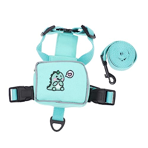 TOGEVAL Haustier Rucksackgeschirr Mit Leine Katzenrucksack Katzenleine Polyester Leine Rucksack Katzengeschirr Und Leine Haustierbedarf Leine Hundegeschirr Rucksack von TOGEVAL