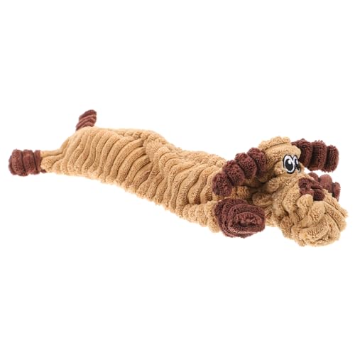 TOGEVAL Squeaky Dog Toy Für Mittlere Hunde Interaktives Plüschiges Kau Und Spielzeug Mit Cartoon-Design Zur Zahnpflege Und Beschäftigung Für Haustiere Für Drinnen Und Draußen von TOGEVAL