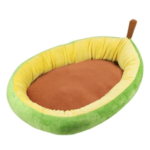 TOGEVAL Gemütliches Hundebett weiches Welpennest warmes Hundebett Avocado-Design Haustier-Winterbett Plüsch-Haustierkissen TOGEVAL Gemütliches Hundebett weiches Welpennest warmes Hundebett Avocado-Design Haustier-Winterbett Plüsch-Haustierkissen von TOGEVAL