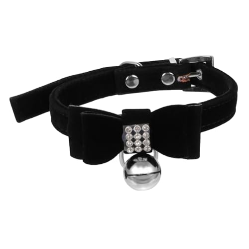 TOGEVAL Haustierhalsband Aus Weichem Samt für Katzen und Hunde Schleife Strasssteine Modisches Haustierzubehör TOGEVAL Haustierhalsband Aus Weichem Samt für Katzen und Hunde Schleife Strasssteine Modisches Haustierzubehör von TOGEVAL