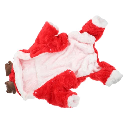 TOGEVAL Xmas Elk Hoodie Für Hunde Und Katzen Warmes Und Bequemes Haustierkostüm Für Weihnachten Für Und Outdoor-aktivitäten Wiederverwendbar Und Langlebig von TOGEVAL
