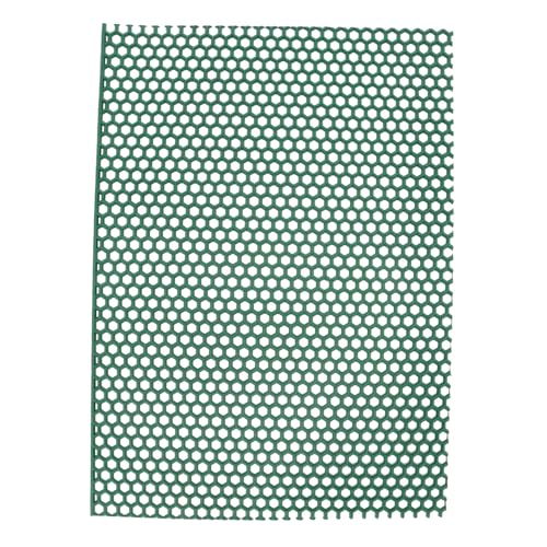 TOGEVAL Haustierkäfig Bodeneinlage Grün rutschfeste Hundekäfig Matte mit Dichtem Lochdesign Robustes Material für Saubere Haltung und Schutz der Hundepfoten von TOGEVAL