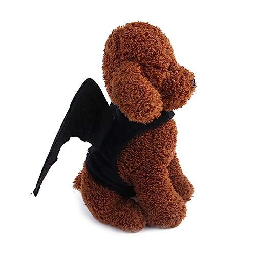 TOGEVAL Haustier-Fledermausflügel-Form Filz-Hundekleid Hunde-Halloween-Party-Kleidung lustiges Hunde-Outfit Haustier-Halloween-Kostüme L TOGEVAL Haustier-Fledermausflügel-Form Filz-Hundekleid Hunde-Halloween-Party-Kleidung lustiges Hunde-Outfit Haustier-Halloween-Kostüme L von TOGEVAL