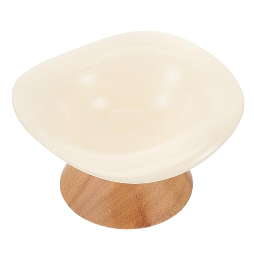 TOGEVAL Haustiernapf pet Feeder pet Water Bowl katzenschalen Trinknapf Haustierfutter cat Bowl Futterautomat für Welpen Katzenfutter Tierfutterbehälter praktischer Katzennapf hölzern Beige TOGEVAL Haustiernapf pet Feeder pet Water Bowl katzenschalen Trinknapf Haustierfutter cat Bowl Futterautomat für Welpen Katzenfutter Tierfutterbehälter praktischer Katzennapf hölzern Beige von TOGEVAL
