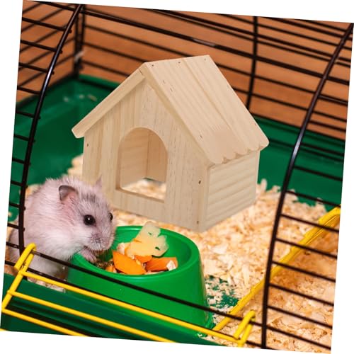 TOGEVAL Holz Hamsterhaus Kleintier Versteck Haus aus Robustem Verschleißfestem Material Wiederverwendbar Geeignet für Zwerghamster Chinchilla Meerschweinchen als Sicherer Rückzugsort TOGEVAL Holz Hamsterhaus Kleintier Versteck Haus aus Robustem Verschleißfestem Material Wiederverwendbar Geeignet für Zwerghamster Chinchilla Meerschweinchen als Sicherer Rückzugsort von TOGEVAL