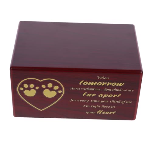 TOGEVAL Gedenkurne aus Holz für die Asche eines Haustiers Katzenurne für die Asche eines Haustiers sanfte Erinnerungsbox TOGEVAL Gedenkurne aus Holz für die Asche eines Haustiers Katzenurne für die Asche eines Haustiers sanfte Erinnerungsbox von TOGEVAL