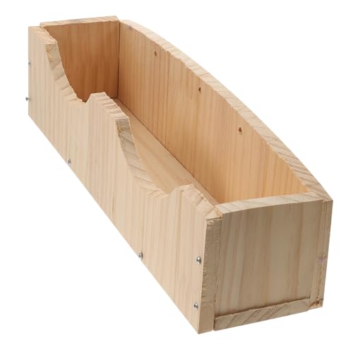 TOGEVAL Holz futtertrog für Kleintiere Großer Hängender Holz napf mit Nut Stabiler Futterspender für Kaninchen Meerschweinchen und Chinchillas Einfache Befestigung im Käfig Langlebig und TOGEVAL Holz futtertrog für Kleintiere Großer Hängender Holz napf mit Nut Stabiler Futterspender für Kaninchen Meerschweinchen und Chinchillas Einfache Befestigung im Käfig Langlebig und von TOGEVAL