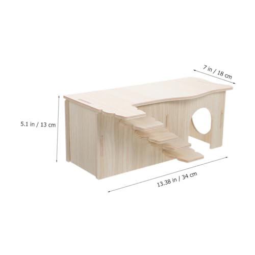 TOGEVAL Holz hamsterhaus mit Rampe Großes Zweites Zimmer Mehrstöckiges Kleintierversteck Langlebiges Leichtes Nagerhaus für Meerschweinchen Hamster Chinchillas Idealer Rückzugsort und TOGEVAL Holz hamsterhaus mit Rampe Großes Zweites Zimmer Mehrstöckiges Kleintierversteck Langlebiges Leichtes Nagerhaus für Meerschweinchen Hamster Chinchillas Idealer Rückzugsort und von TOGEVAL