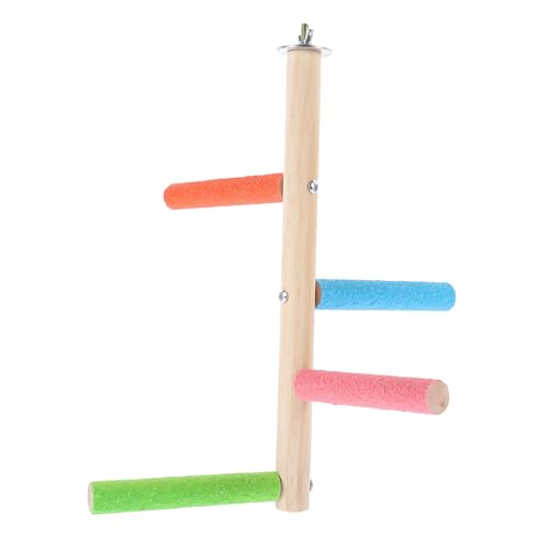 TOGEVAL Umweltfreundliche Holz Vogel Sitzstange Papagei Sittich Nymphensittich Spielzeug Einfache Montage Ständer für Käfig TOGEVAL Umweltfreundliche Holz Vogel Sitzstange Papagei Sittich Nymphensittich Spielzeug Einfache Montage Ständer für Käfig von TOGEVAL