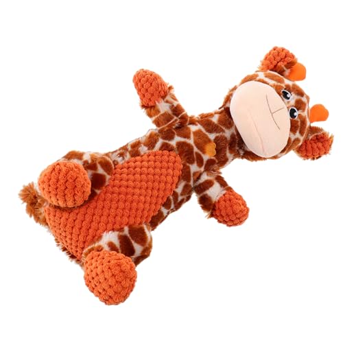 TOGEVAL Giraffe Hund Stofftier Spielzeug Weiches Plüsch Quietschendes Kauspielzeug Für Haustier Zahnen TOGEVAL Giraffe Hund Stofftier Spielzeug Weiches Plüsch Quietschendes Kauspielzeug Für Haustier Zahnen von TOGEVAL