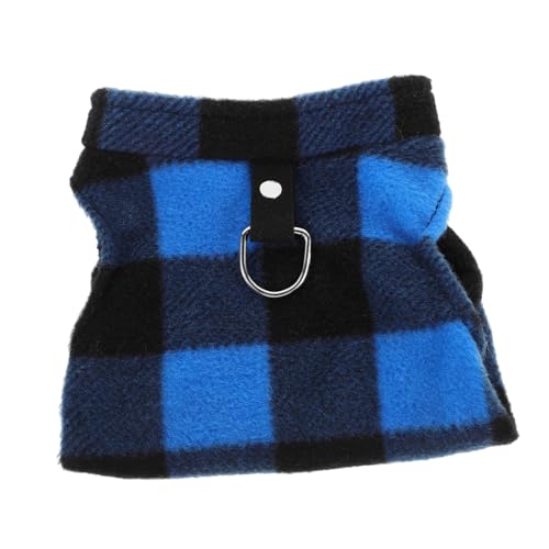 TOGEVAL Kleiner Hund Winterjacke Fleece Mit D- -halsbandbefestigung Warme Weste Für Kleine Und Mittelgroße Hunde Gemütliche Und Stilvolle Hundebekleidung Im Karierten Design von TOGEVAL