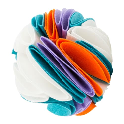 TOGEVAL Schnüffeltrainingsbälle Spielzeug 15CM Haustier Hundeleckerli Spielzeug Filzmaterial Bunter Leckfutterball für Hunde TOGEVAL Schnüffeltrainingsbälle Spielzeug 15CM Haustier Hundeleckerli Spielzeug Filzmaterial Bunter Leckfutterball für Hunde von TOGEVAL