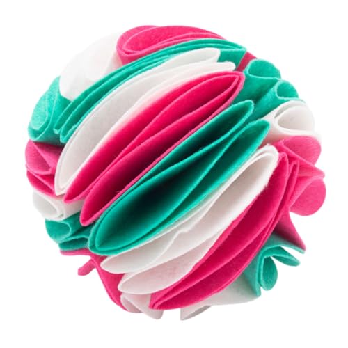 TOGEVAL Schnüffelspielzeug für Haustiere Kauspielzeug für Welpen Schnüffelbälle Bunte Trainingsbälle für Hunde Filzmaterial 15 cm TOGEVAL Schnüffelspielzeug für Haustiere Kauspielzeug für Welpen Schnüffelbälle Bunte Trainingsbälle für Hunde Filzmaterial 15 cm von TOGEVAL