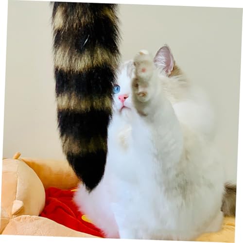 TOGEVAL Interaktives Katzenspielzeug Cat Wand mit Austauschbarem Kopf Teleskopische Katzenangel zur Aktivierung Natürlicher Jagdinstinkte Leichtes Indoor Langeweile für Hauskatzen von TOGEVAL