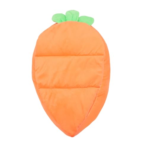 TOGEVAL Kaninchenbett Karottenform Kleintier Schlafnest Weiches Haustierbett Warmes Nest Für Kleine Katzen Und Hasen Innenbereich Portable Zufällige Farbe Zufällige Farbe von TOGEVAL