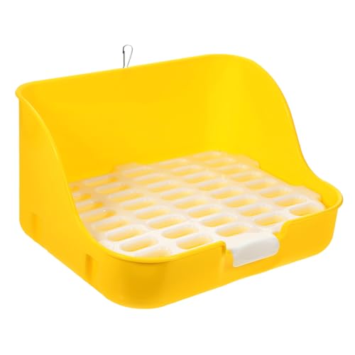 TOGEVAL Kaninchentoilette Haustier-PIPI-Toilette Meerschweinchen-Kotschale leicht zu reinigen Töpfchen-Eckdesign für Kleintiere für Kaninchen Chinchillas TOGEVAL Kaninchentoilette Haustier-PIPI-Toilette Meerschweinchen-Kotschale leicht zu reinigen Töpfchen-Eckdesign für Kleintiere für Kaninchen Chinchillas von TOGEVAL