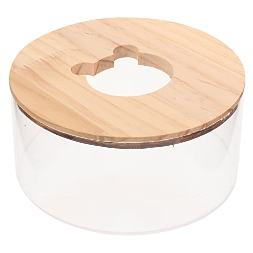 TOGEVAL Hamster Sandbad Mit Deckel Transparente Badewanne Für Kleintiere Hamster Toilette Und Sandkasten Zubehör Und Ratten Einfach Zu Reinigen Montieren von TOGEVAL