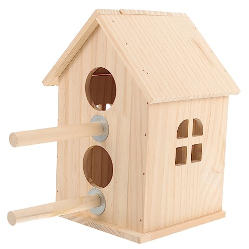 TOGEVAL Vogelnest Zuchtkasten Aus Holz Sittich Nisthaus Beobachtungskreis Vogelbedarf Für Gartendekor TOGEVAL Vogelnest Zuchtkasten Aus Holz Sittich Nisthaus Beobachtungskreis Vogelbedarf Für Gartendekor von TOGEVAL