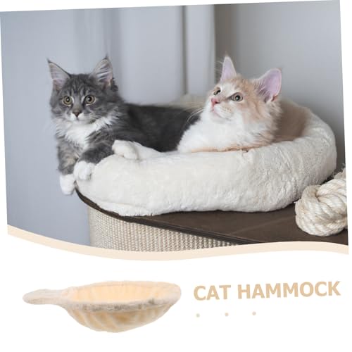 TOGEVAL Katze Kletterbaum Hängematte Ersatzteil Weicher Lounger Korb Aufhängung Einfach Montierbar Platzsparend Gemütliche Ruhezone für Katzen Wandmontierbar Katzenbaum Zubehör von TOGEVAL