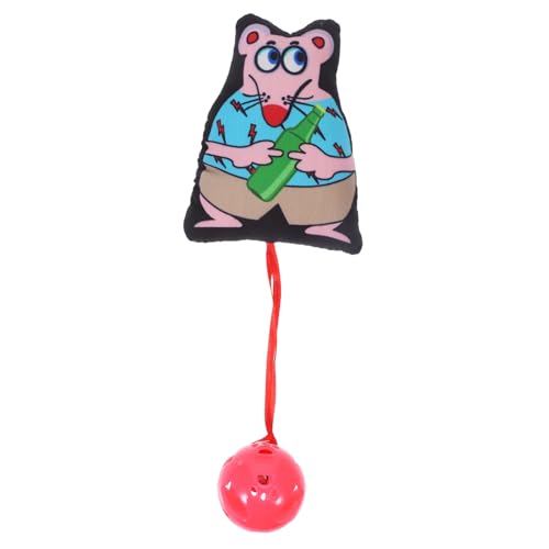 TOGEVAL Interaktives Katzenspielzeug Mäuse Glocke Plüsch-Katzenspielzeug für drinnen lustiges und spannendes Spielzeug TOGEVAL Interaktives Katzenspielzeug Mäuse Glocke Plüsch-Katzenspielzeug für drinnen lustiges und spannendes Spielzeug von TOGEVAL