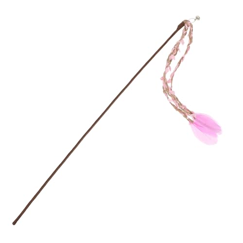 TOGEVAL Katzen-Teaser-Stick Haustier-Teaser Kätzchen Haustier-Spielzeug Katzenbedarf Jagdinstinkt Aktivieren Bewegungsmenge Erhöhen Fit Und Gesund Bleiben von TOGEVAL