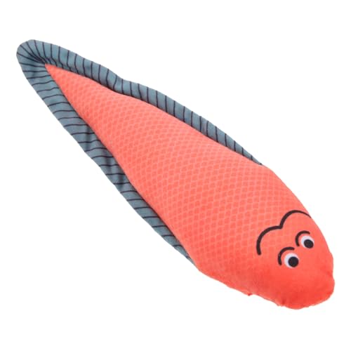 TOGEVAL Plüsch Zappelfisch Spielzeug Für Katzen Interaktives Kauspielzeug Mit Katzenminze Fördert Die Zahnpflege Und Hält Ihr Kätzchen Und Glücklich Für Spiel Und Spaß Zuhause von TOGEVAL