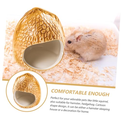 TOGEVAL Keramik Hamster Versteck Haus Haustier Schlafnest Kleintier Rückzugsort Leicht zu Reinigen Robust und Sicher für Hamster und Chinchillas TOGEVAL Keramik Hamster Versteck Haus Haustier Schlafnest Kleintier Rückzugsort Leicht zu Reinigen Robust und Sicher für Hamster und Chinchillas von TOGEVAL
