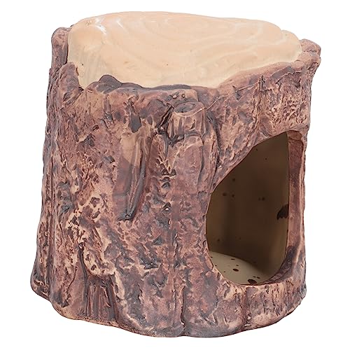 TOGEVAL Keramik Hamsterhaus Kühlnest Sommerbett Kleintier Schlafplatz für Hamster und Rennmäuse Kleines Tragbares Nagerhaus mit Natürlichem Holzdesign für Kühle Komfortable Ruhe TOGEVAL Keramik Hamsterhaus Kühlnest Sommerbett Kleintier Schlafplatz für Hamster und Rennmäuse Kleines Tragbares Nagerhaus mit Natürlichem Holzdesign für Kühle Komfortable Ruhe von TOGEVAL
