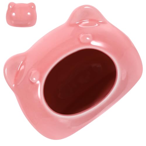 TOGEVAL Keramik Hamsterversteck Kleines Nagerhaus für Meerschweinchen Schlafzimmer Rückzugsort Ganzjährig Geeignet Rosa TOGEVAL Keramik Hamsterversteck Kleines Nagerhaus für Meerschweinchen Schlafzimmer Rückzugsort Ganzjährig Geeignet Rosa von TOGEVAL