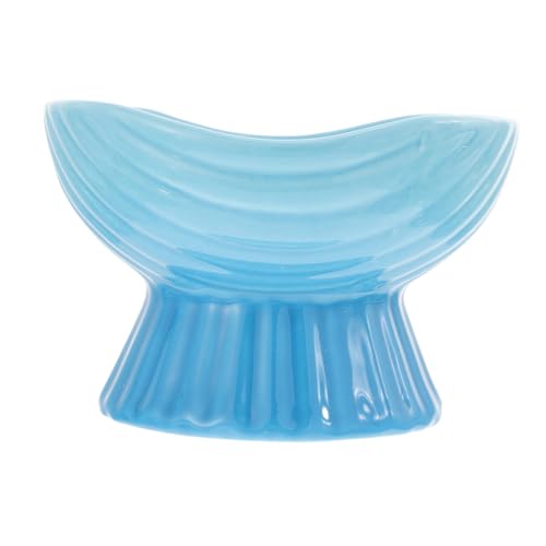 TOGEVAL Keramiknapf für Haustiere Kätzchen Schüssel Katzenfutter Katzennapf erhöht gekippt Welpe Bogen pet Bowl Elevated Feeding Bowl katzennäpfe Kätzchen-Wassernapf Welpenfutterbogen Blue TOGEVAL Keramiknapf für Haustiere Kätzchen Schüssel Katzenfutter Katzennapf erhöht gekippt Welpe Bogen pet Bowl Elevated Feeding Bowl katzennäpfe Kätzchen-Wassernapf Welpenfutterbogen Blue von TOGEVAL