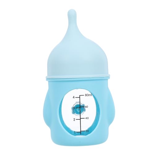 TOGEVAL Kitten und Puppy Milk Feeder Flasche mit Einstellbarer Messskala Sichere Aufzuchtflasche für Neugeborene Haustiere Tragbare Leichte Fütterungslösung für Kleine Katzen und Welpen von TOGEVAL