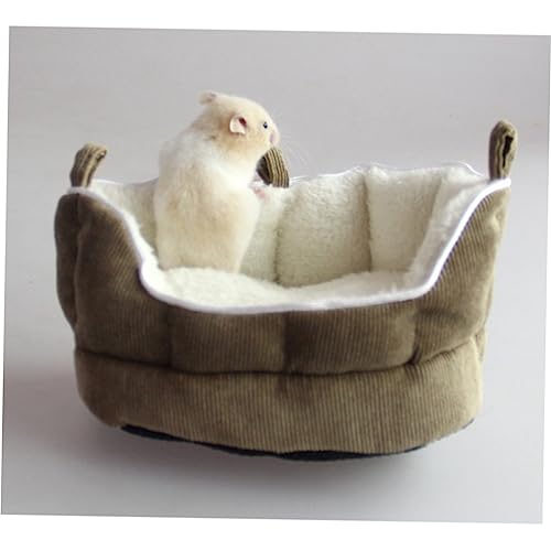 TOGEVAL Kleintier Hängematte Sofa Bett aus Weichem Stoff für Meerschweinchen Frettchen Hamster Kaninchen Mäuse Warmes Versteck und Schlafplatz mit Reißverschluss Kaffee Farbe TOGEVAL Kleintier Hängematte Sofa Bett aus Weichem Stoff für Meerschweinchen Frettchen Hamster Kaninchen Mäuse Warmes Versteck und Schlafplatz mit Reißverschluss Kaffee Farbe von TOGEVAL