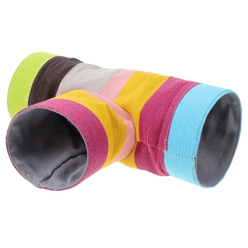 TOGEVAL Kleintier Spieltunnel Bunt Hamster Nest Versteck Stressabbau Multifunktionales Haustierversteck für Hamster Meerschweinchen Kaninchen und Kleine Nager Ausruhen TOGEVAL Kleintier Spieltunnel Bunt Hamster Nest Versteck Stressabbau Multifunktionales Haustierversteck für Hamster Meerschweinchen Kaninchen und Kleine Nager Ausruhen von TOGEVAL