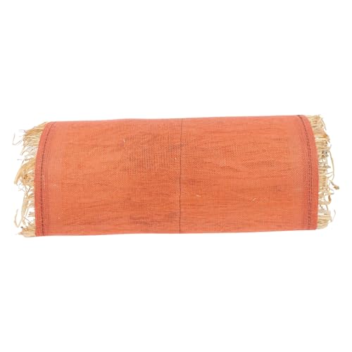 TOGEVAL Kleintier Tunnel Nest aus Weichem Baumwollmaterial Komfortables Versteck und Schlafhöhle für Kaninchen Hamster Meerschweinchen Langlebiges Warmes Haustier in Orange Rosa von TOGEVAL