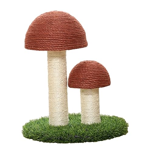TOGEVAL Katzenkratzbaum in Pilzform Sisalbrett Spielzeug für Kätzchen Kratzspieldekor Langlebiges Material Natürliche Textur Schützt Möbel TOGEVAL Katzenkratzbaum in Pilzform Sisalbrett Spielzeug für Kätzchen Kratzspieldekor Langlebiges Material Natürliche Textur Schützt Möbel von TOGEVAL