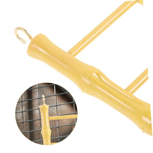 TOGEVAL Kletterleiter für Vögel und Hamster Hängend Kunststoffspielzeug Stabile Langlebige Treppe für Wellensittich Nymphensittich Hamster Käfig Zubehör Installieren von TOGEVAL