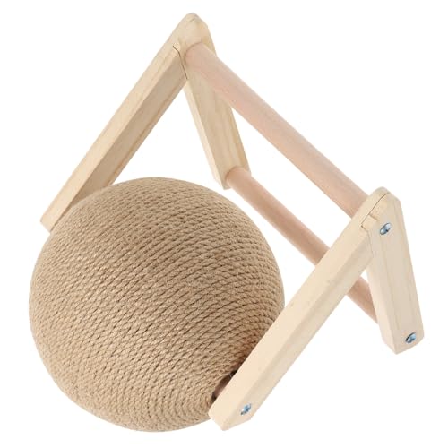 TOGEVAL Kratzball Katzen Sisalball Mittlere Langlebig Verschleißfest Katzenspielzeug Interaktives Kratzspielzeug für Katzen zur Möbel Sofaschoner Pet Supply Kitten Comfort Toy von TOGEVAL