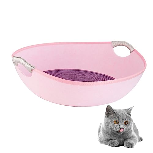 TOGEVAL Kreatives Katzen Schlafnest Aus Filz Bequemes Katzenbett Pink Mit Zufälligem Kissenbezug Gemütliches Katzenkörbchen Für Entspannung Und Schlaf Ideal Für Zuhause Und TOGEVAL Kreatives Katzen Schlafnest Aus Filz Bequemes Katzenbett Pink Mit Zufälligem Kissenbezug Gemütliches Katzenkörbchen Für Entspannung Und Schlaf Ideal Für Zuhause Und von TOGEVAL