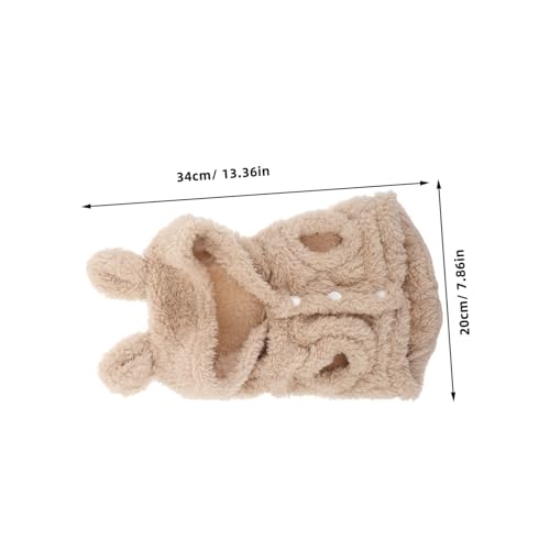TOGEVAL Kuscheliger Hunde-Hoodie mit Niedlichen Hasenohren Wärmende Haustierkleidung für Kleine Hunde und Katzen Leichter Komfortabler Winterpullover für Drinnen und Draußen TOGEVAL Kuscheliger Hunde-Hoodie mit Niedlichen Hasenohren Wärmende Haustierkleidung für Kleine Hunde und Katzen Leichter Komfortabler Winterpullover für Drinnen und Draußen von TOGEVAL