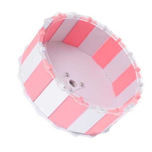TOGEVAL Hamsterlaufrad Laufrad Für Hamster Spielzeug Gehhilfe Kleintierlaufmaschine Rattenrad Für Den Haushalt Chinchilla-zubehör Kleines Hamsterrad Chinchilla-Rad Hamsterrad Trainieren Mausrad PVC von TOGEVAL